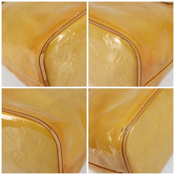 LOUIS VUITTON Monogram Vernis Houston Hand Bag Beige - Picture 15 of 15